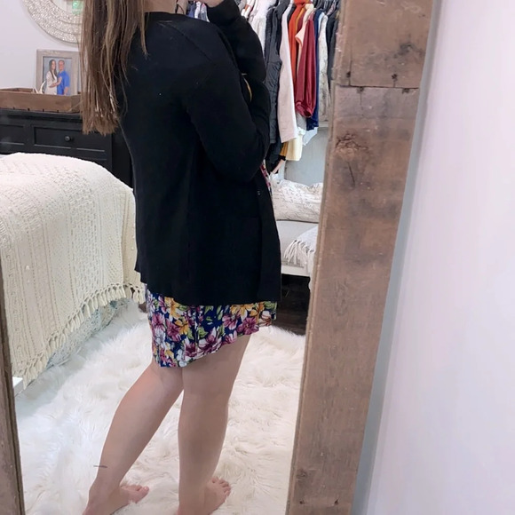 Time & Tru black knit sweater cardigan with pockets size small - Picture 4 of 5